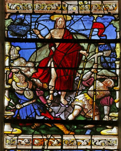 Window depicting the Resurrection by French School